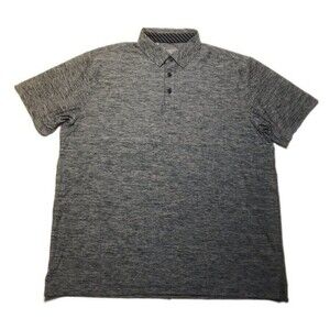 Under Armour Men’s Heat Gear Loose Fit Polyester Polo Shirt Grey/Blue Size XL